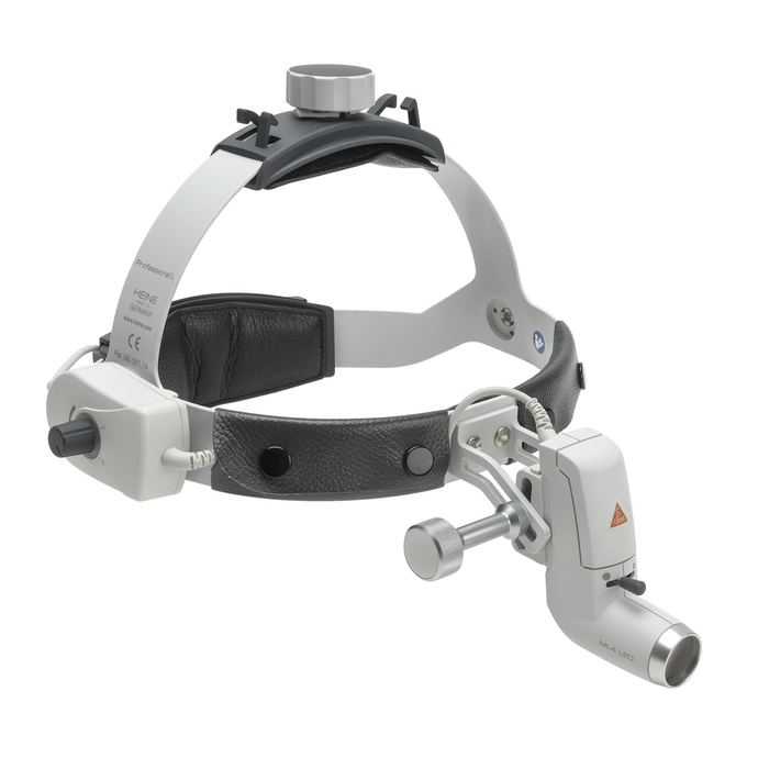 Lámpara frontal ML4 LED con mpack y transformador Heine | J-008.31.413