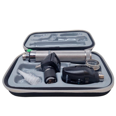 Estuche de Diagnóstico | Oftalmoscopio Coaxial + Otoscopio Estándar | 3.5V | 2 Modelos