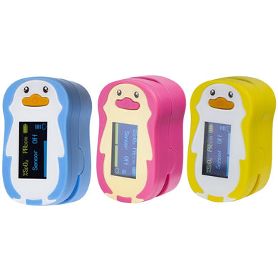 Oxímetro pediátrico de pingüino Contec | 3 colores